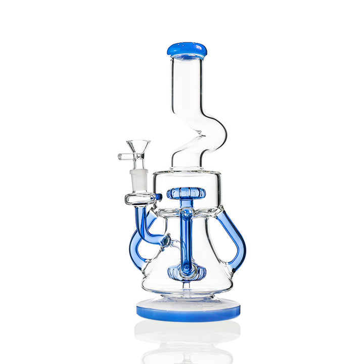 12-Inch Recycler Bong with Showerhead Perc - Croia Glass