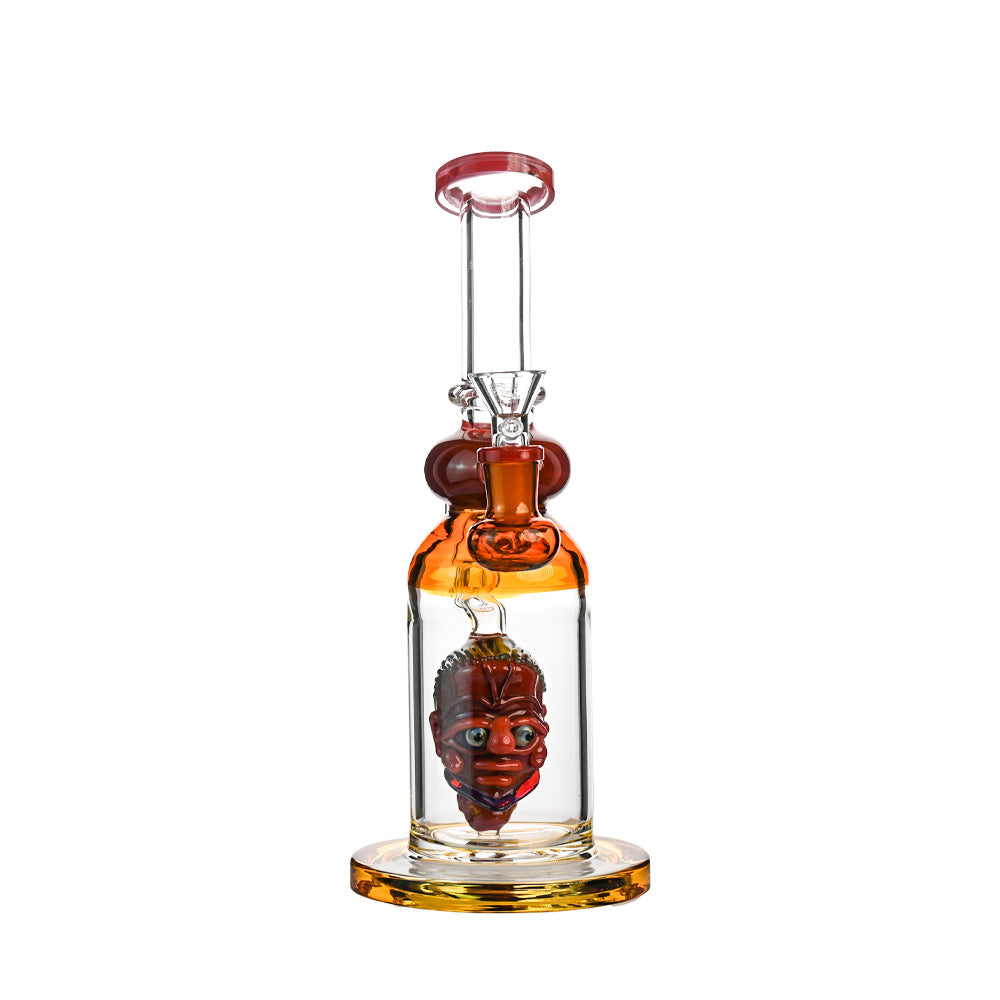 12" Sculpted Art-Head Bong – Thick Borosilicate - Croia Glass