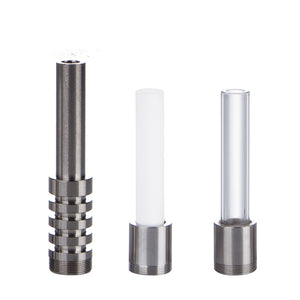 14mm Dab Straw Tips – Titanium, Quartz & Ceramic Nectar Collector Replacements - Croia Glass