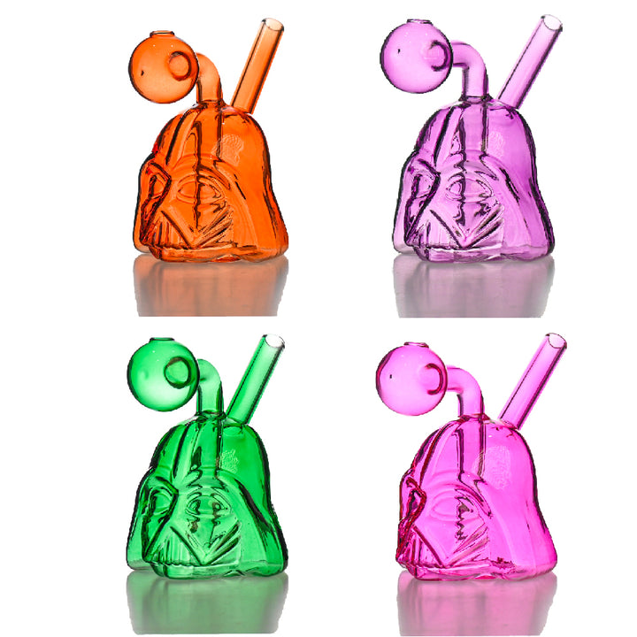 🛡️ 5 inch Helmet Oil Burner Rig – Mini Warrior-Inspired Glass Rig - Croia Glass