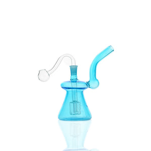 🔔 5 inch Mini Bell Oil Burner Rig – Smooth-Curve Candy Color Rig - Croia Glass