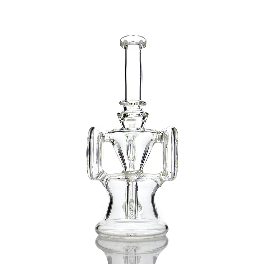 5" Mini Clear Recycler Dab Rig – 10mm Quartz Banger Included - Croia Glass