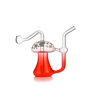 🍄 6 inch Mushroom Oil Burner Rig – Dreamy Fairycore Mini Rig - Croia Glass