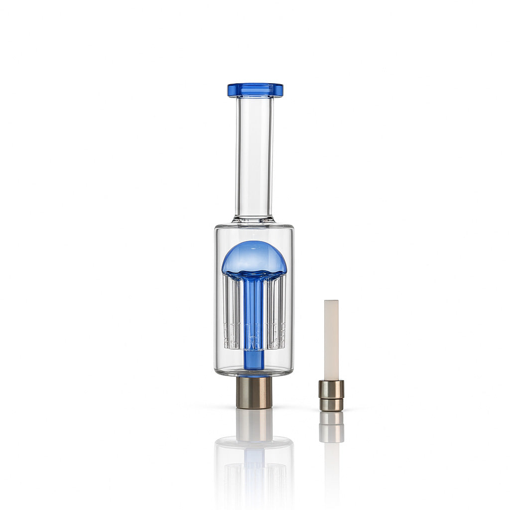 7.5" Tree Perc Nectar Collector – Compact, Clean, 14mm Ceramic-Tip Precision - Croia Glass