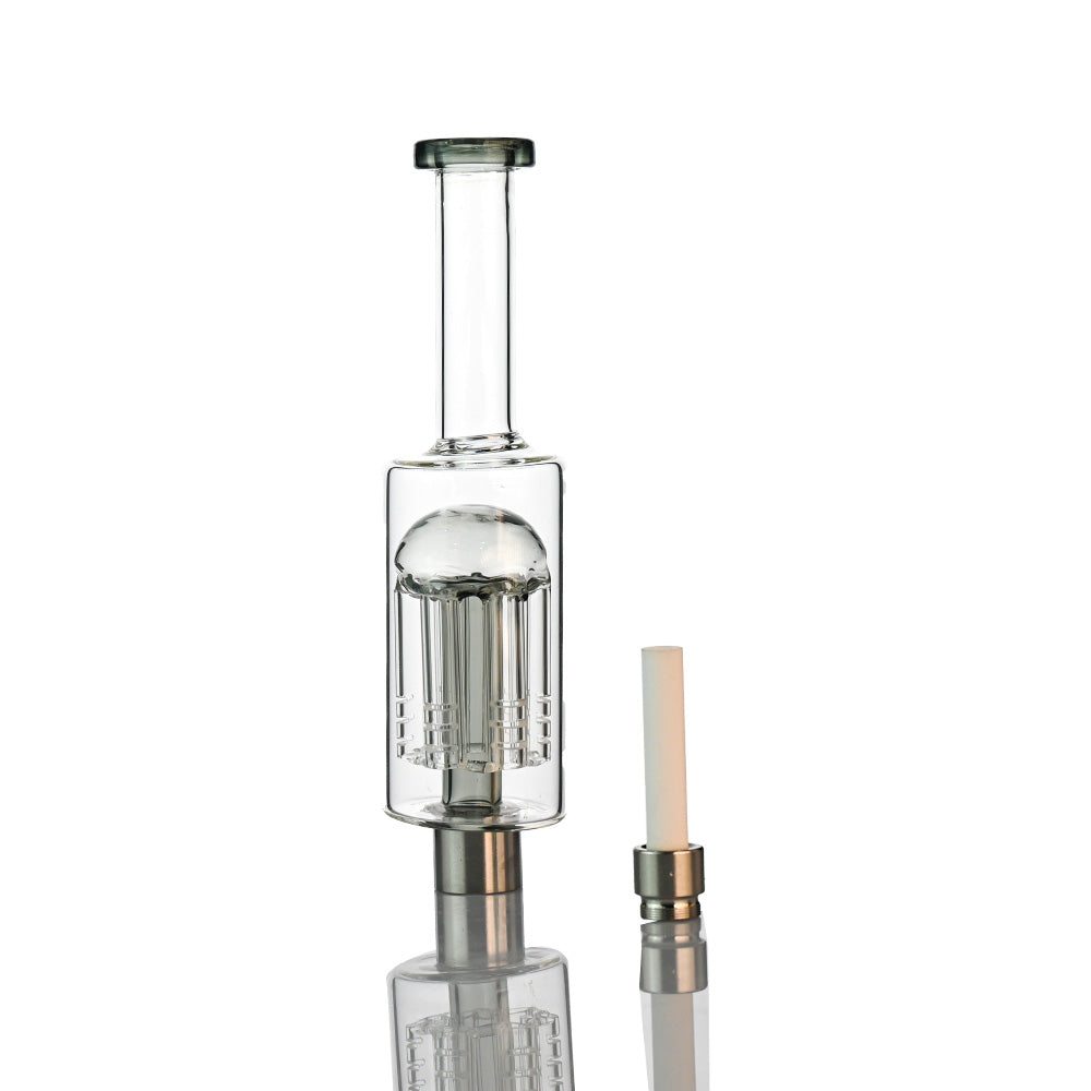 7.5" Tree Perc Nectar Collector – Compact, Clean, 14mm Ceramic-Tip Precision - Croia Glass