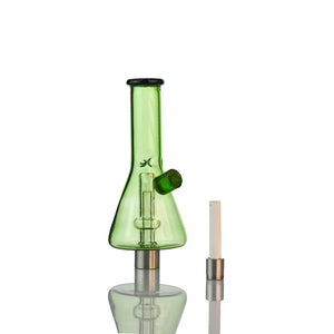 7” Beaker Nectar Collector with Showerhead Perc – 14mm Ceramic Tip & 510 Thread - Croia Glass