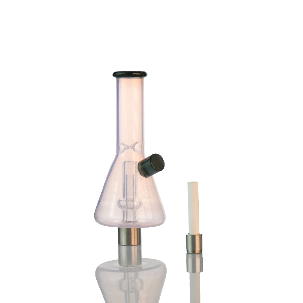 7” Beaker Nectar Collector with Showerhead Perc – 14mm Ceramic Tip & 510 Thread - Croia Glass