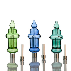 7" Bubble-Chamber Nectar Collector – 510 Thread 14mm Ceramic Tip - Croia Glass