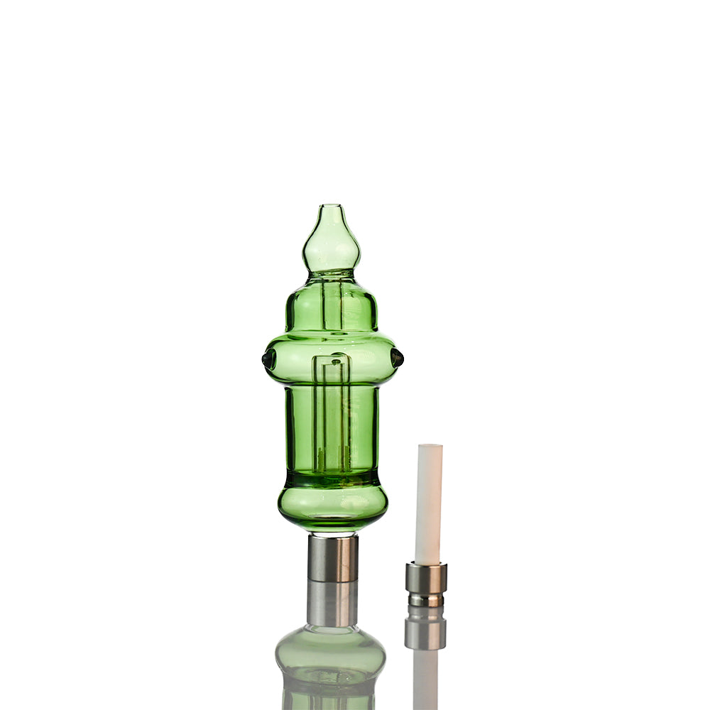 7" Bubble-Chamber Nectar Collector – 510 Thread 14mm Ceramic Tip - Croia Glass