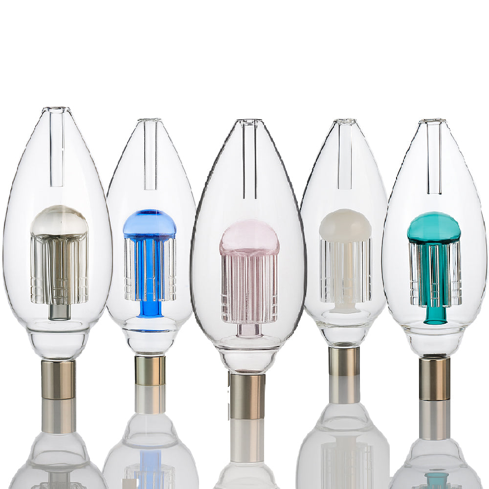 8 Inch Tree Perc Egg Nectar Collector – 14mm Ceramic Tip Concentrate Straw - Croia Glass