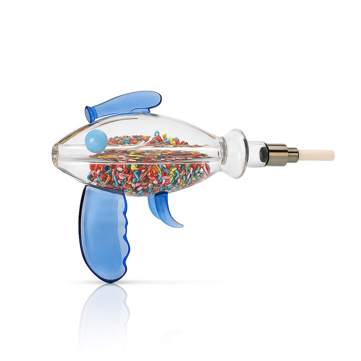 🔫 8" Ray Gun Glycerin Nectar Collector - 14mm Ceramic Tip - Croia Glass