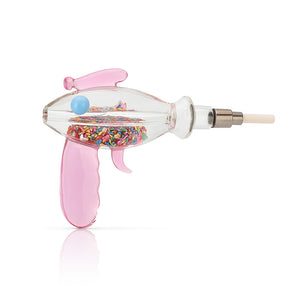 🔫 8" Ray Gun Glycerin Nectar Collector - 14mm Ceramic Tip - Croia Glass