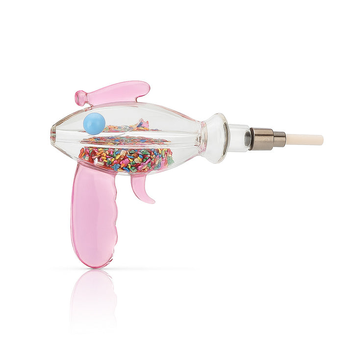 🔫 8" Ray Gun Glycerin Nectar Collector - 14mm Ceramic Tip - Croia Glass