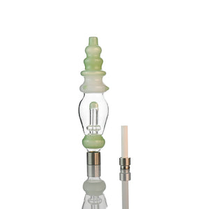 8" Vertical Slit Diffuser Nectar Collector – 14mm Ceramic Tip, 510 Thread - Croia Glass