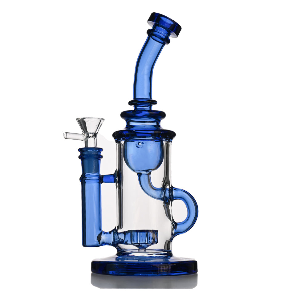 9" Klein Recycler Water Pipe – Showerhead Perc - Croia Glass