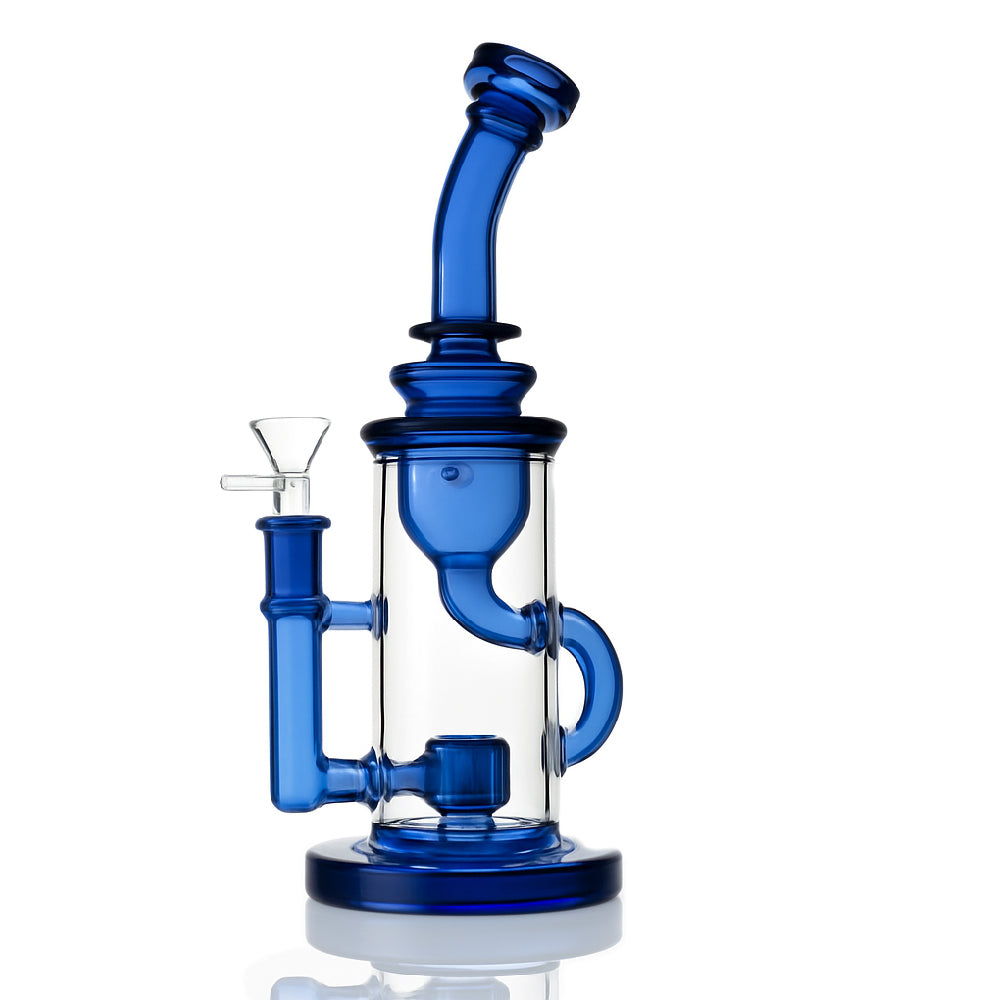 9" Klein Recycler Water Pipe – Showerhead Perc - Croia Glass