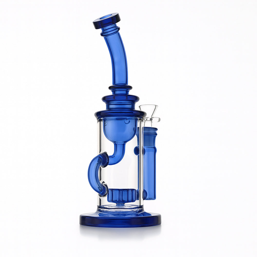 9" Klein Recycler Water Pipe – Showerhead Perc - Croia Glass