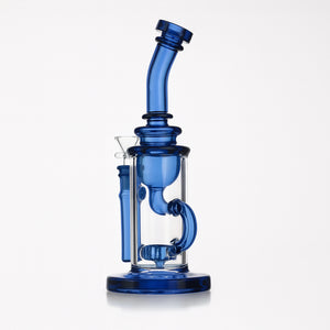 9" Klein Recycler Water Pipe – Showerhead Perc - Croia Glass