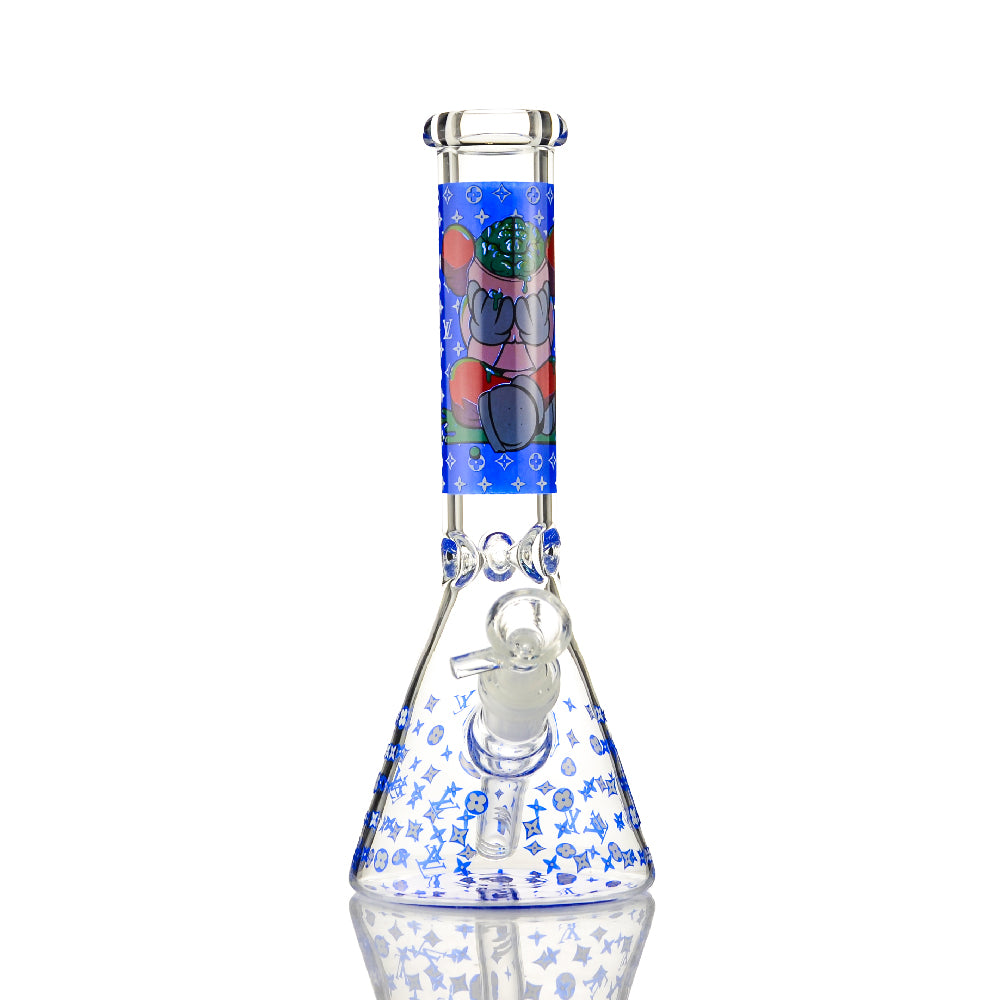 Cute Cartoon Character Glass Beaker Bong - Croia Glass
