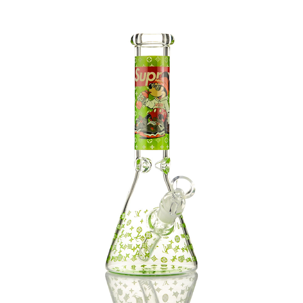 Cute Cartoon Character Glass Beaker Bong - Croia Glass