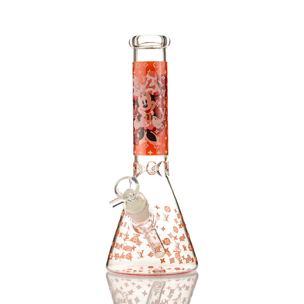 Cute Cartoon Character Glass Beaker Bong - Croia Glass