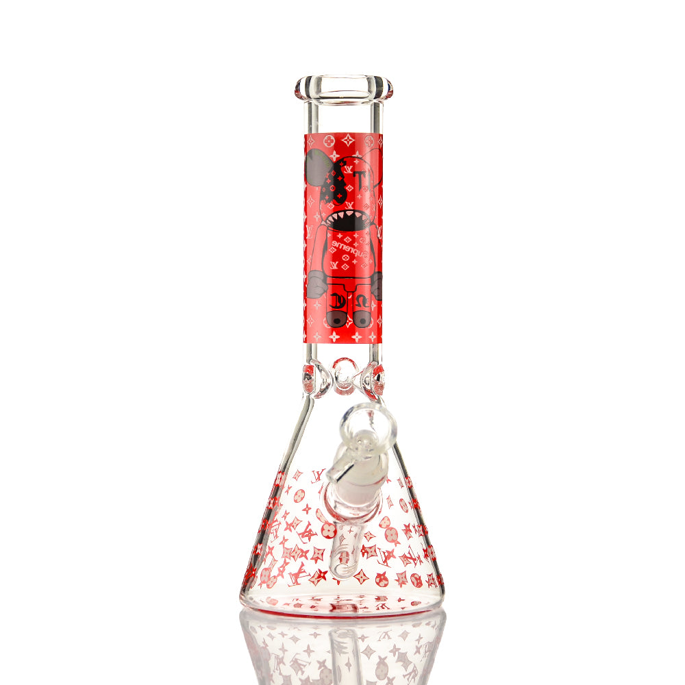 Cute Cartoon Character Glass Beaker Bong - Croia Glass