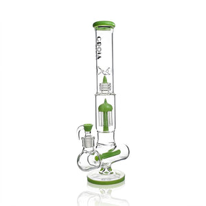 croia glass inline perc bong green