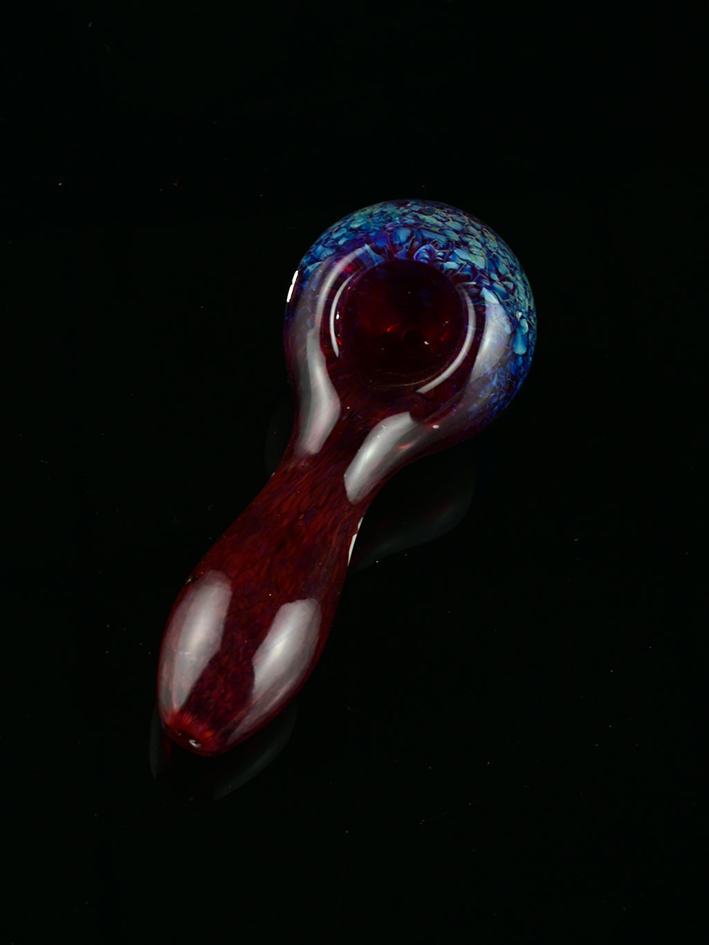 Premium Red Glass Spoon Pipe - Croia Glass