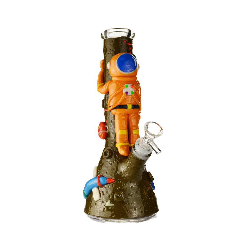 Spaceman Glass Hand Painted Bong - Croia Glass