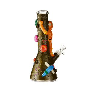 Spaceman Glass Hand Painted Bong - Croia Glass