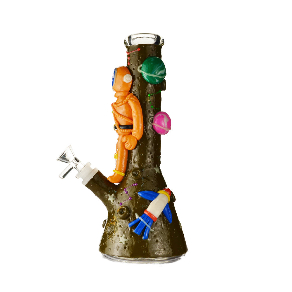Spaceman Glass Hand Painted Bong - Croia Glass