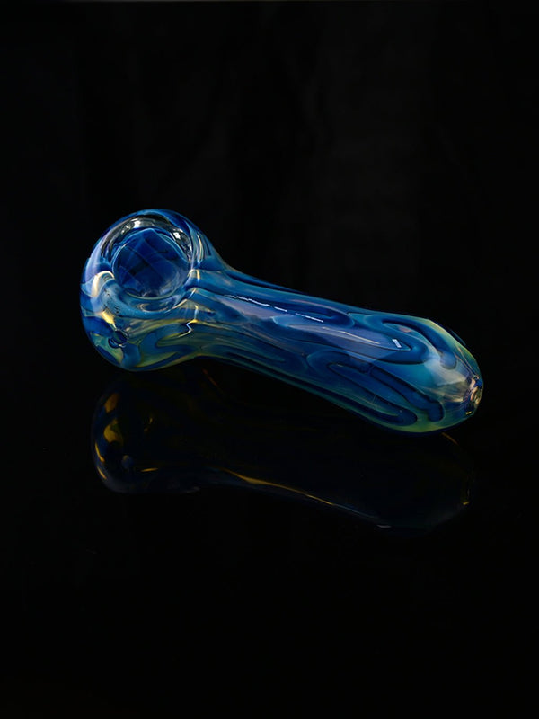 4.5" Blue Premium Glass Pipe - Croia Glass