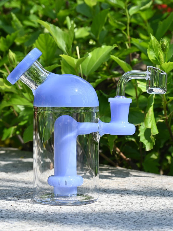 Blue Showerhead Glass Dab Rig - Croia Glass