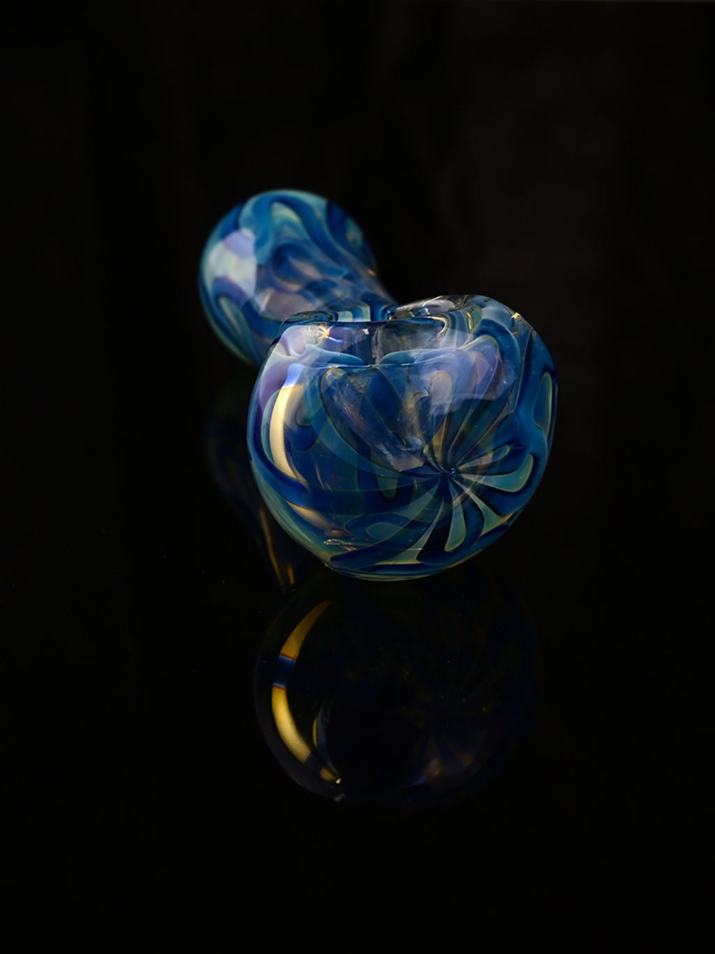 4.5" Blue Premium Glass Pipe - Croia Glass