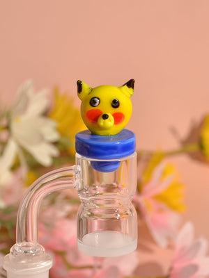 Cute Cat Carb Cap - Croia Glass