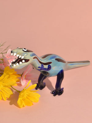 Dinosaur Glass Smoking Pipe - Croia Glass
