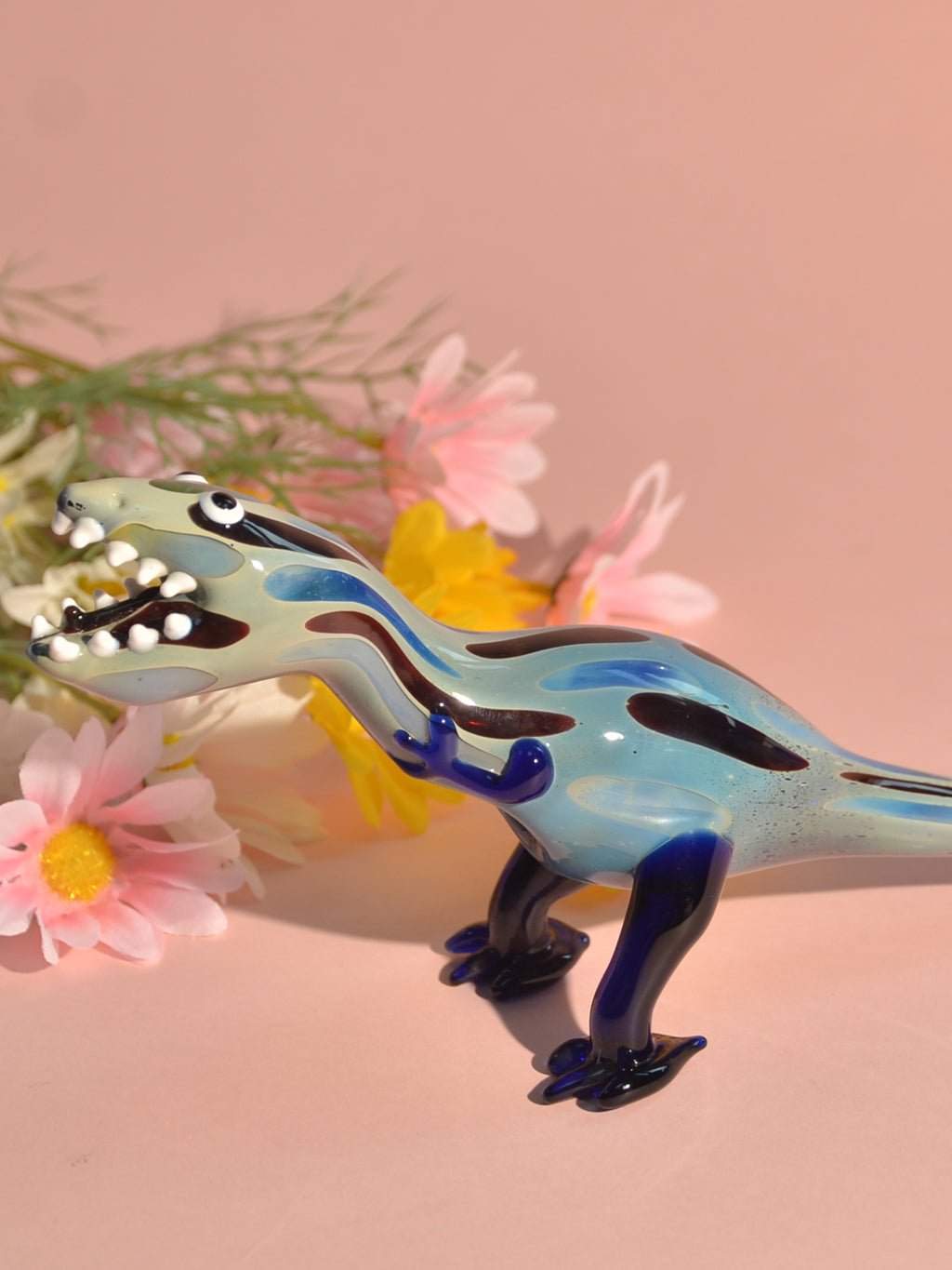 Dinosaur Glass Smoking Pipe - Croia Glass