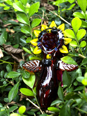 Flower Hand Pipe - Croia Glass