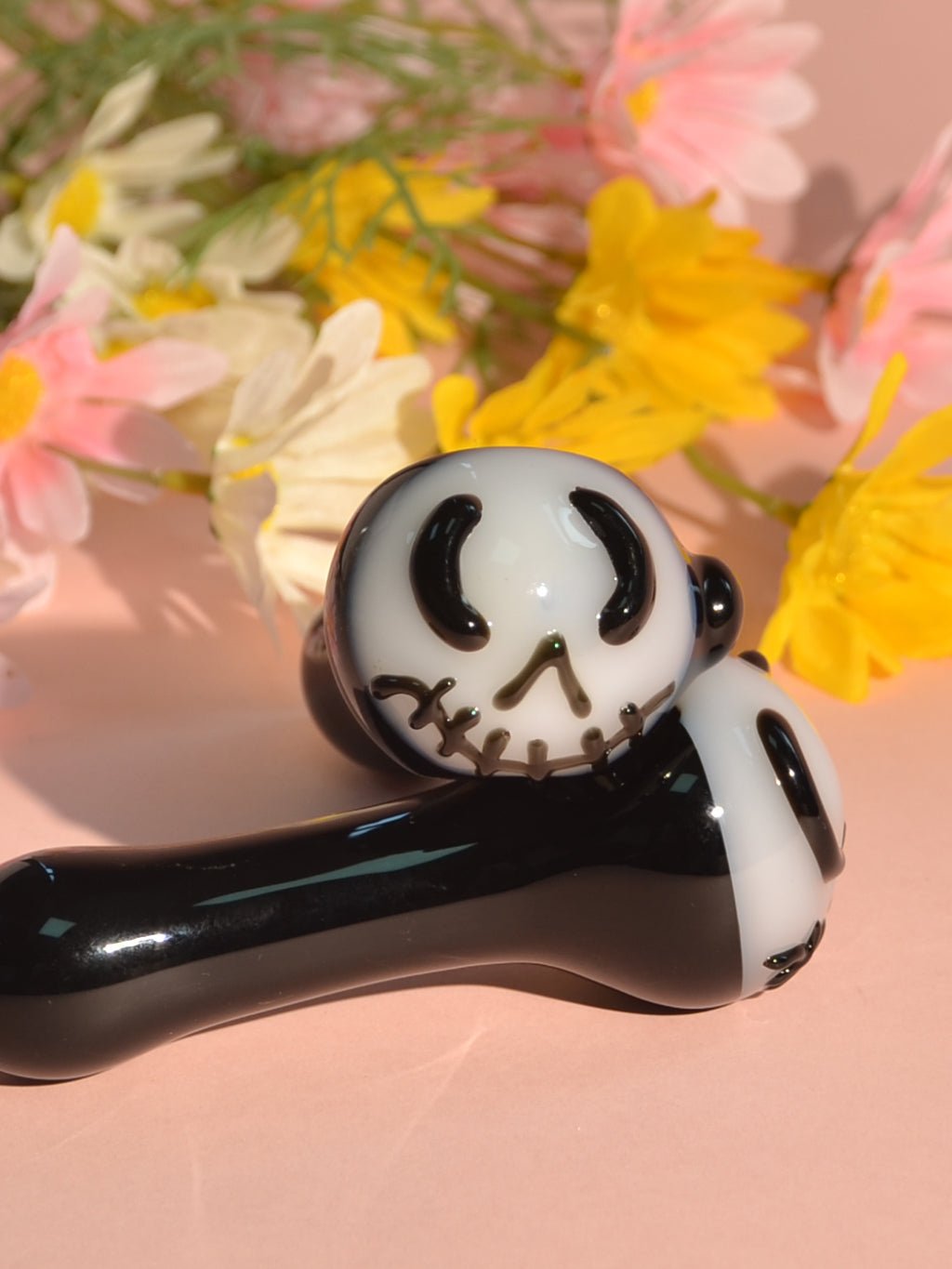 Halloween Lovely Glass Hand Pipe - Croia Glass