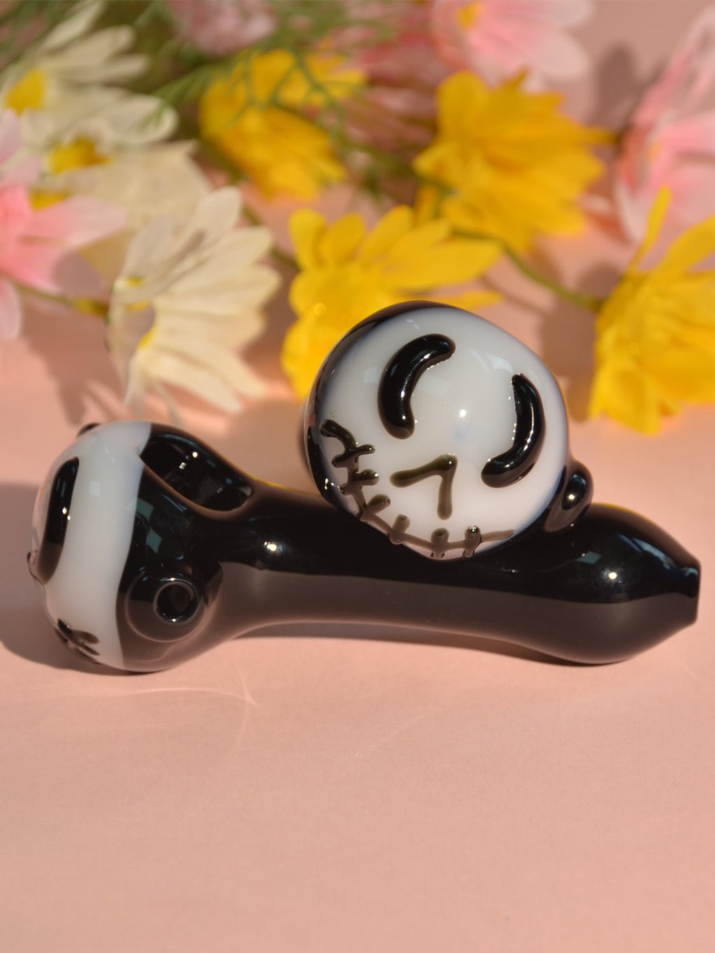 Halloween Lovely Glass Hand Pipe - Croia Glass