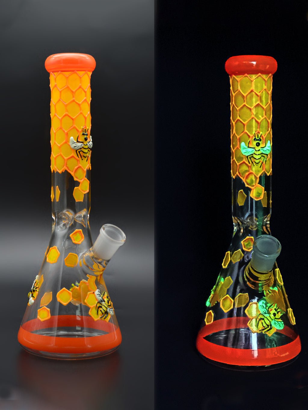 Honeybee Beaker Bong - Croia Glass