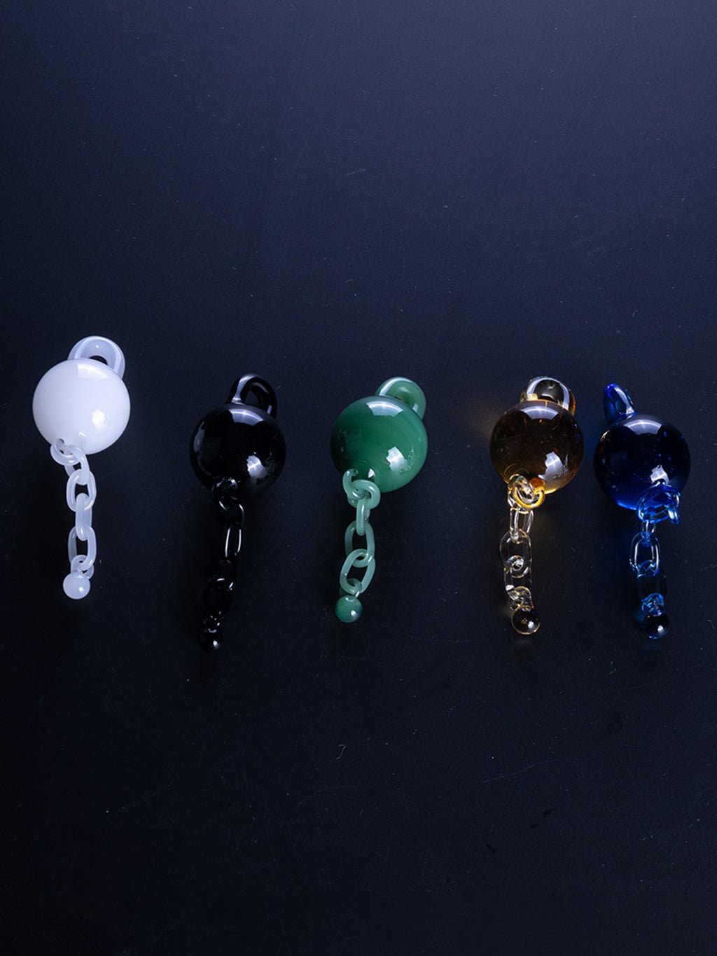 Marble Ball Chain Sluper Set - Croia Glass
