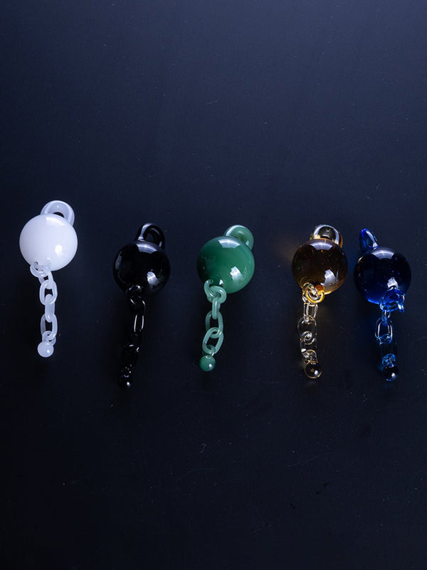 Marble Ball Chain Sluper Set - Croia Glass
