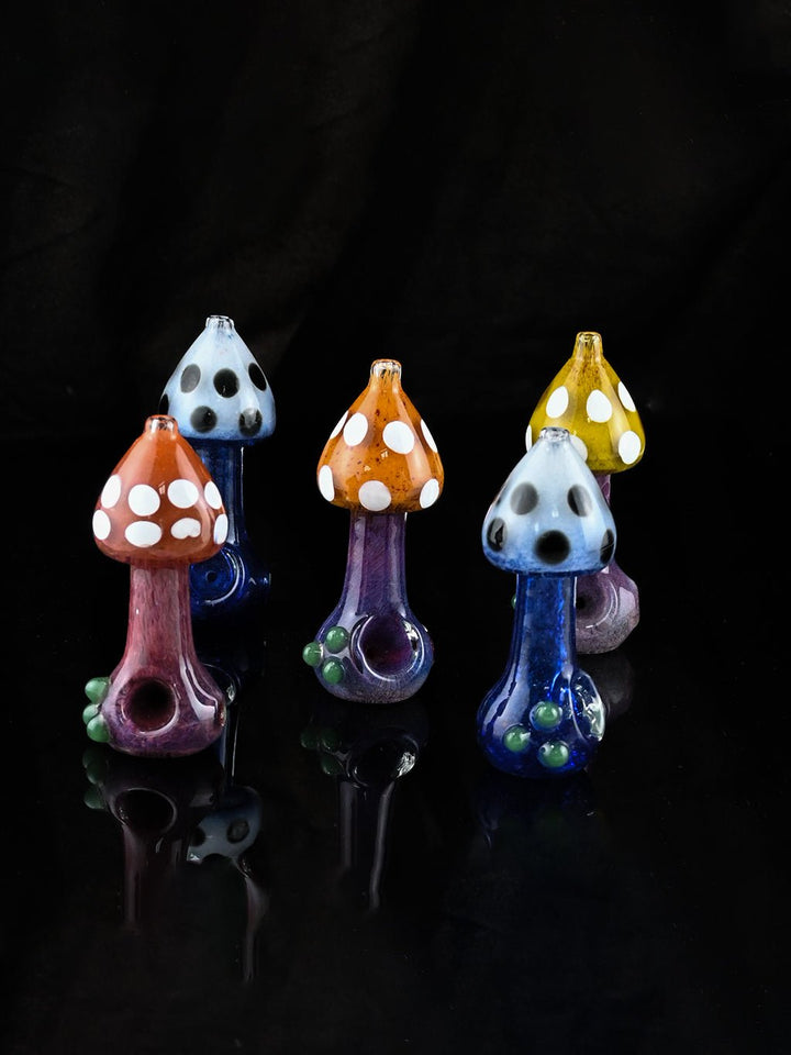 Cute Mushroom Glass Pipe - Croia Glass