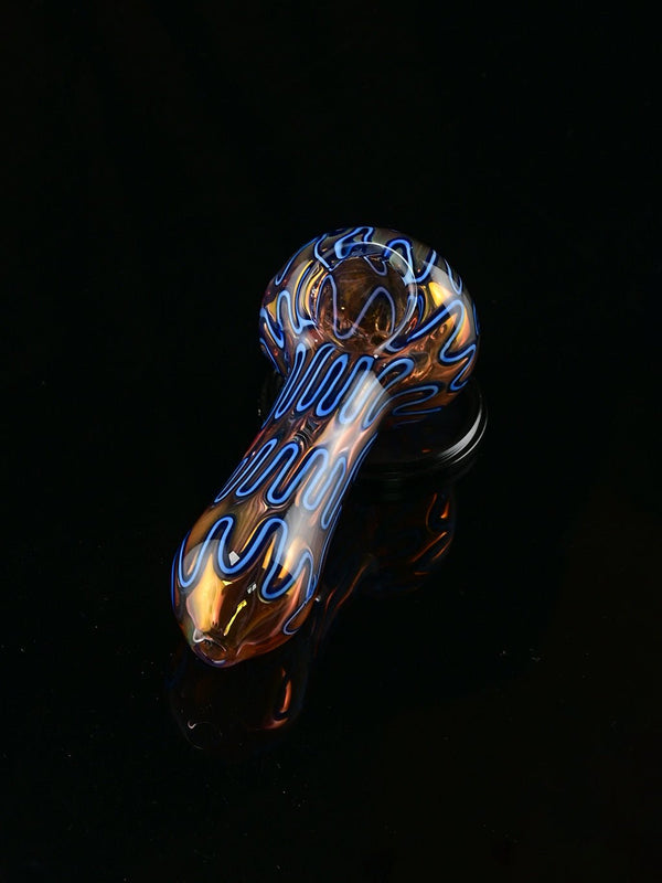 Dichroic Conehead Glass Smoking Pipe - Croia Glass