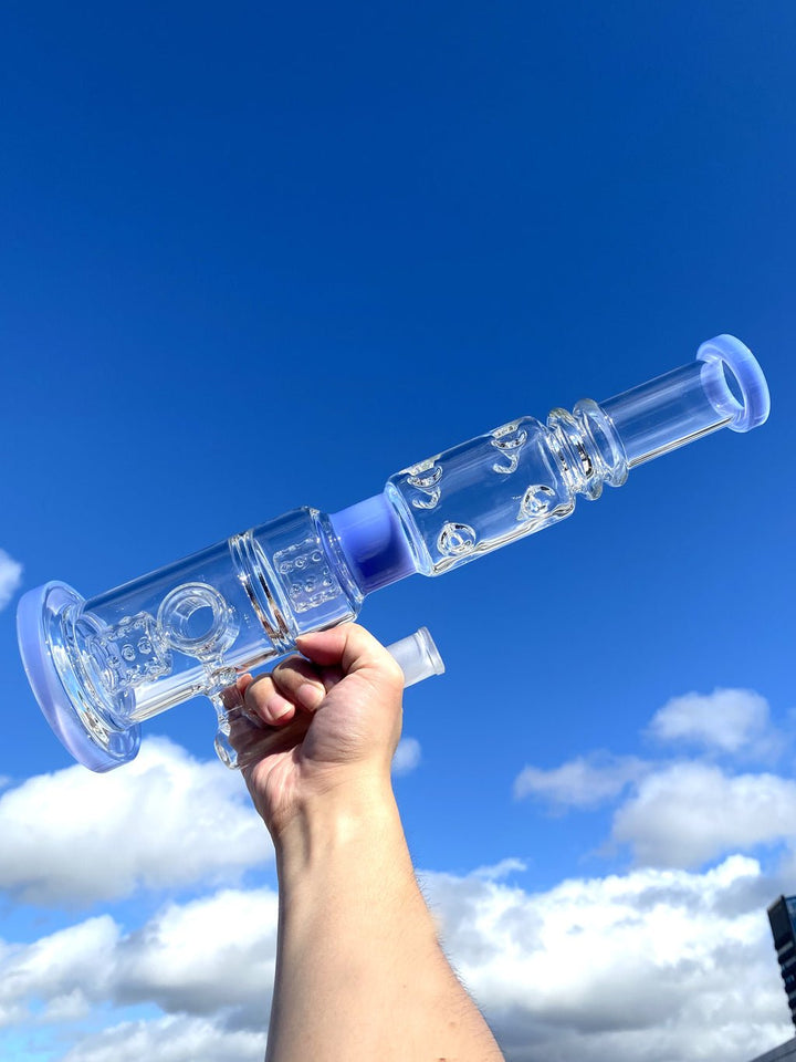 Double Drum Donut Big Bong - Croia Glass