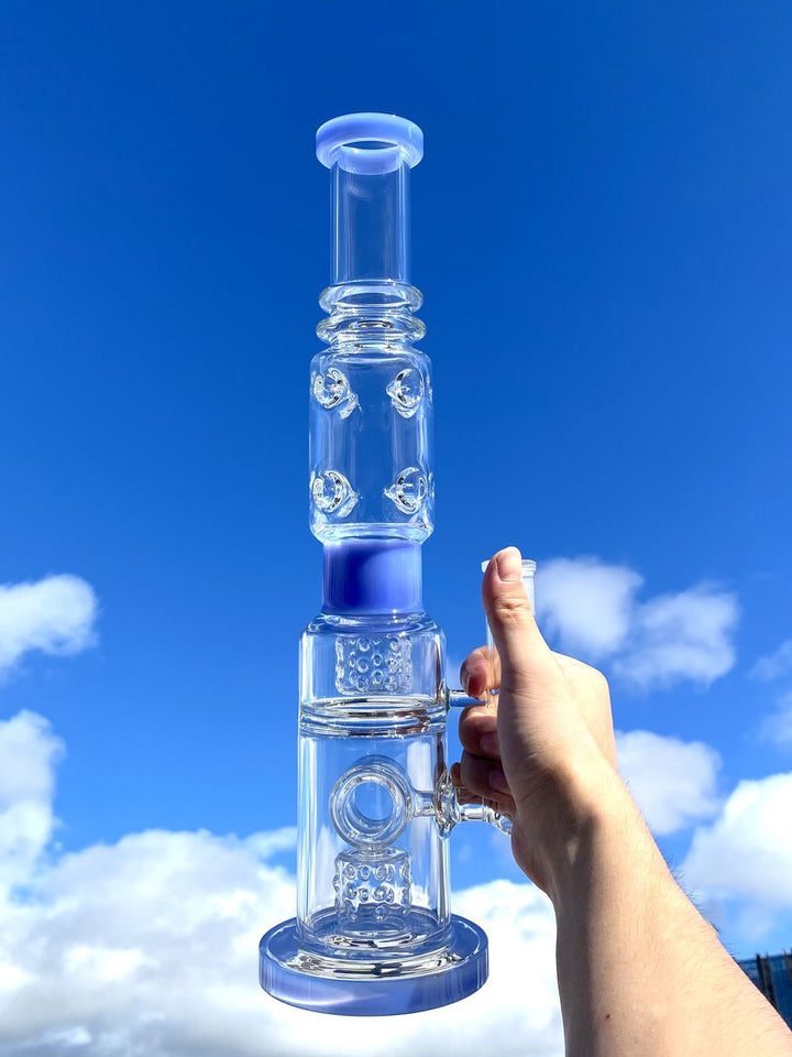 Double Drum Donut Big Bong - Croia Glass