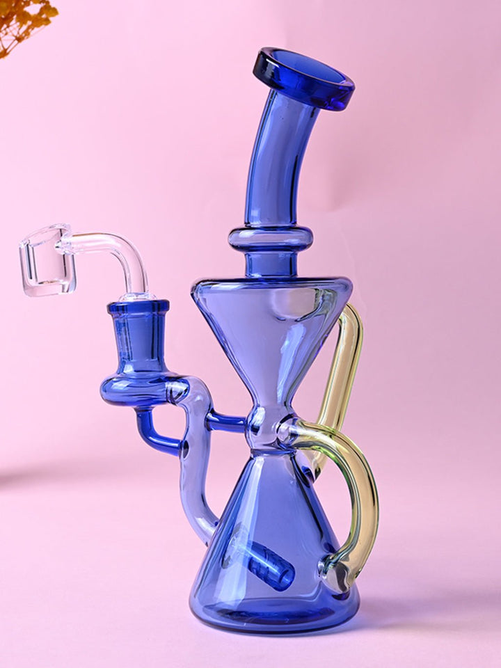 Double Uptake Hourglass Dab Rig - Croia Glass