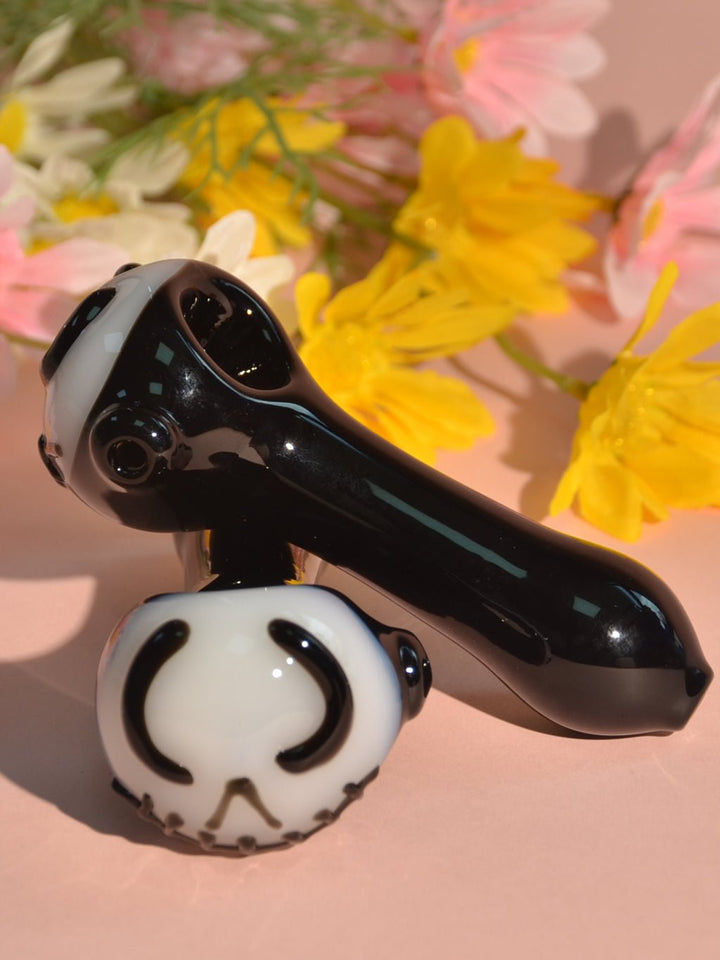 Halloween Lovely Glass Hand Pipe - Croia Glass