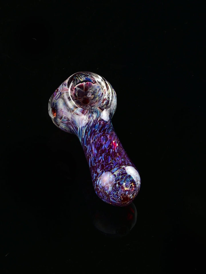 Purple Fritted Glass Smoking Pipe - Croia Glass